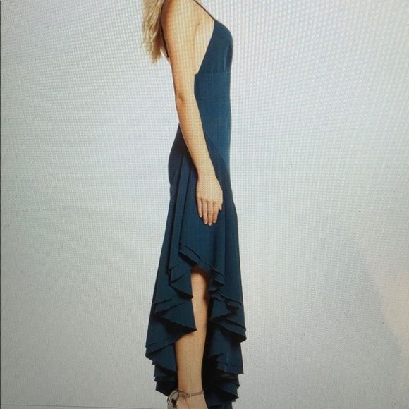 Beautiful Cameo Collection green evening gown size L, new with tags! - Picture 3 of 11